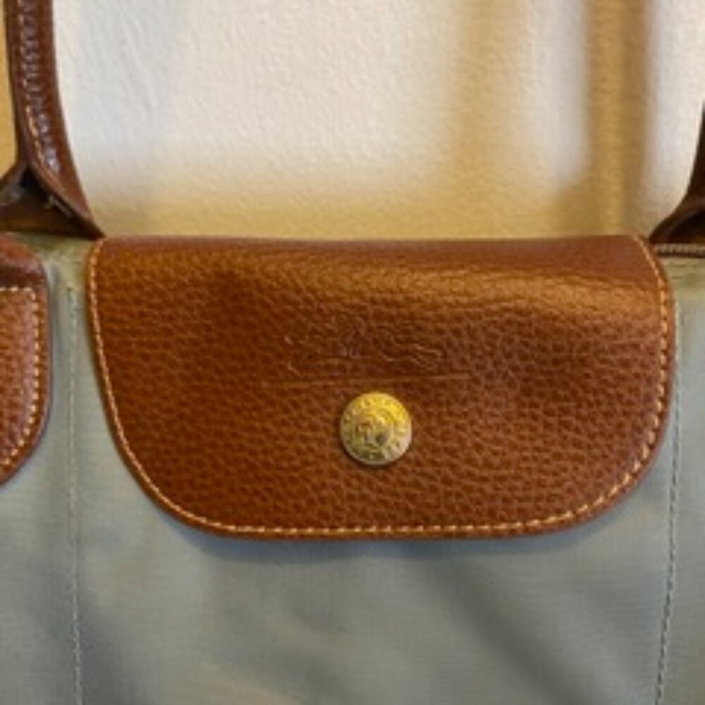 Longchamp Tote Bag in Gray and Brown - Picture 2 of 2